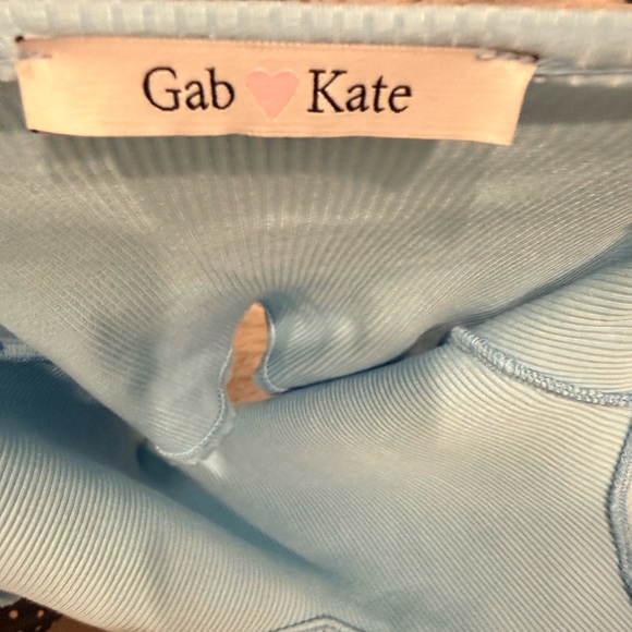 Blue Ribbed Tank Top - Picture 2 of 2